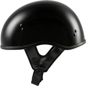 .357 SOLID HALF HELMET GLOSS BLACK 2X