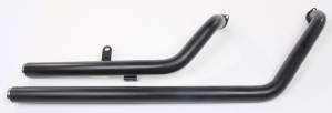 FULL CRUISER EXHAUST SYSTEM FAT STAKKERS BLACK