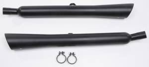 SLIP-ON SLASH BACK BLACK REPLACEMENT MUFFLER