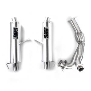 UTILITY PERFORMANCE DUAL 3/4 EXHAUST BRUSHED