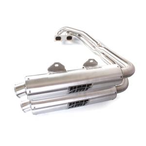 SIDE BY SIDE EXHAUST BRUSHED PERFORMANCE DUAL SYSTEM