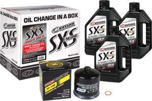 SXS QUICK CHANGE KIT 5W-50 WITH BLACK OIL FILTER