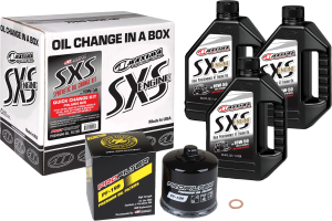 SXS QUICK CHANGE KIT 10W-50 WITH BLACK OIL FILTER