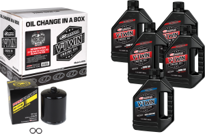 V-TWIN OIL CHANGE KIT SYN XL BLACK FILTER