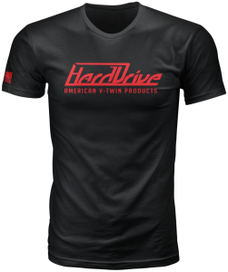 HARDDRIVE TEE BLACK/RED MD