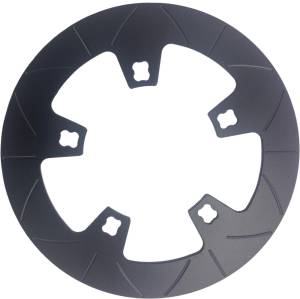 ONE-PIECE BRAKE ROTOR BLACK 11.8"