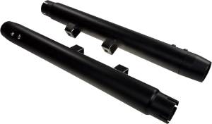 HD RADIUM MUFFLERS BLACK W/BLACK END CAPS