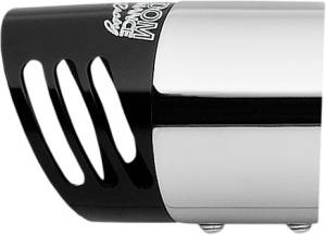 RACING SLIP-ON CHROME W/BLACK TIP 4"