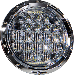 LED HEADLIGHT 7" 90W CHROME