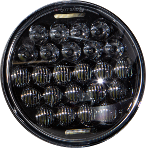 LED HEADLIGHT 5.75" 75W BLACK 3500/2000 LUMENS