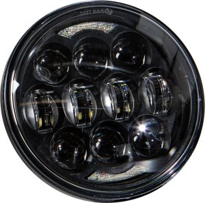 LED HEADLIGHT 5.75" 80W BLACK 4000/2200 LUMENS