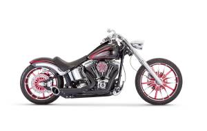 TURNOUT 2-1 BLACK W/BLACK TIP `86-17 SOFTAIL