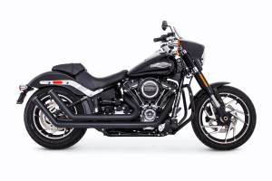 UPSWEEP W/STAR END CAP BLACK M8 SOFTAIL