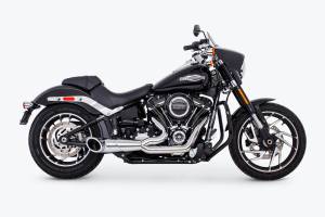 TURNOUT 2-1 CHROME W/CHROME TIP M8 SOFTAIL