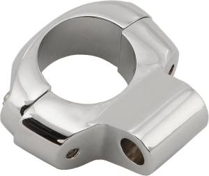 TWO PIECE ADJ MOUNTING CLAMP CHROME 7/8"  1" BAR