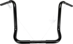 BAGGER APE-HANGER TBW 18" GLOSS BLACK