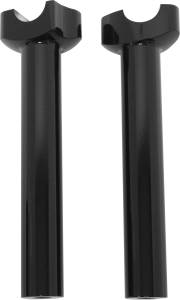 H-BAR RISERS 8-1/2" STRAIGHT BLACK