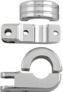 FOOTPEG MOUNT CLAMPS 1.25" BAR CHROME