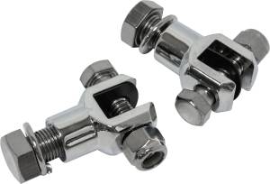 FOOTPEG CLEVIS MOUNTS CHROME 1/2"-20 THREAD