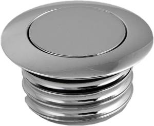 GAS CAP POP-UP SCREW-IN SMOOTH VENTED CHROME