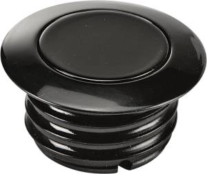 GAS CAP POP-UP SCREW-IN SMOOTH VENTED BLACK