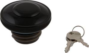 GAS CAP SCREW-IN W/LOCK&COVER VENTED BLACK