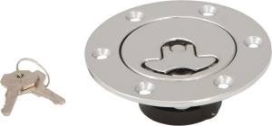 FLUSH MOUNT GAS CAP CHROME NON-VENTED `96-UP