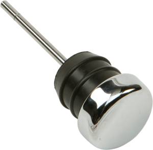 OIL TANK RUBBER FILLER PLUG CHROME