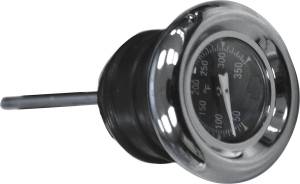 OIL TEMP GAUGE 2 3/4" DIPSTICK BLACK FACE