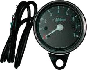 MINI 8000 RPM TACHOMETER BLACK FACE