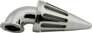 RAM AIR FILTER CONED CHROME 4.5"X12"