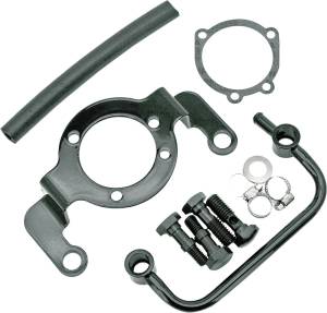 BRACKET/BREATHER KIT BLACK