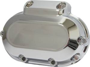 TRANS SIDE COVER CHROME 6 SPD TWIN CAM 07-17 & DYNA 06