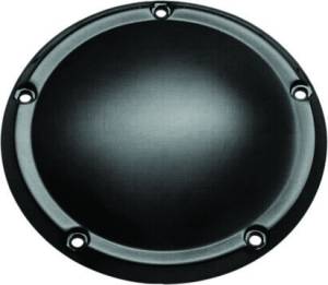 5 HOLE DERBY COVER SATIN BLACK BIG TWIN 99-16