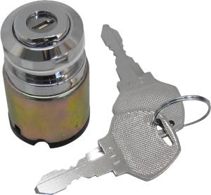 FLAT KEY IGNITION SWITCH CHROME