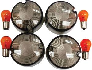 SMOKED TURN SIGNAL LENS KIT DOMED