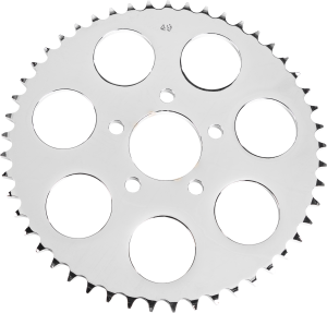 CHROME REAR SPROCKET 49T BIG TWIN 00-13