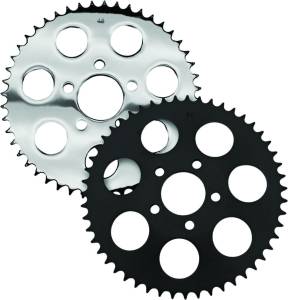 CHROME REAR SPROCKET 47T DISHED BIG TWIN 00-13