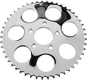 CHROME REAR SPROCKET 49T DISHED BIG TWIN 00-13