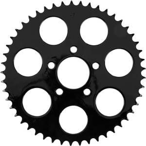 GLOSS BLACK REAR SPROCKET 49T BIG TWIN 00-13