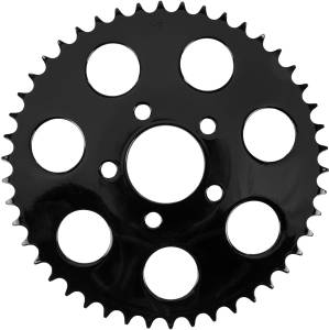 GLOSS BLACK REAR SPROCKET 46T DISHED BIG TWIN 00-13