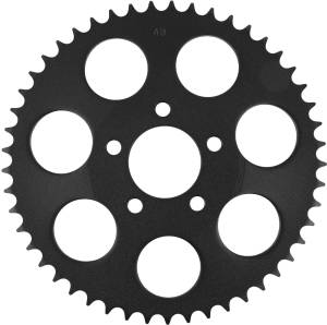 TEXTURED BLACK RR SPROCKET DISHED 49T 00-13 BIG TWIN