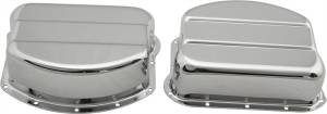 ROCKER COVER KIT PANHEAD 48-65 CHROME PAIR