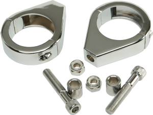 TURNSIGNAL CLAMPS 41MM PR CHROME