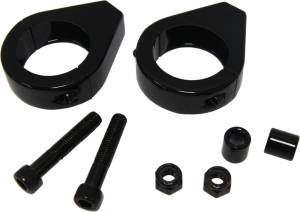 TURNSIGNAL CLAMPS 41MM PR BLACK