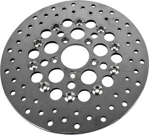 FLOATIN BRAKE ROTOR 11.5" REAR SS POLISHED 1.99" ID 96-99