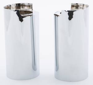 UPPER FORK TUBE COVERS CHROME TOURING 14-UP