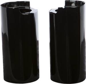 UPPER FORK TUBE COVERS BLACK TOURING 14-UP