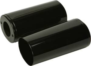 UPPER FORK TUBE COVERS BLACK TOURING 84-13 FLST 86-14