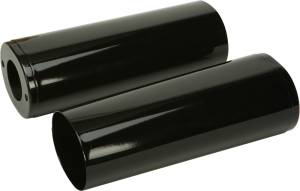 UPPR FORK TUBE COVERS BLACK +2 TOURING 84-13 FLST 86-14